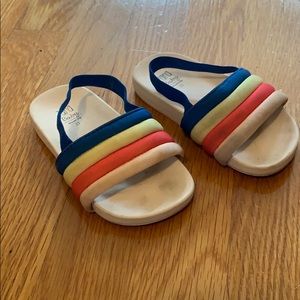 Zara Baby pre-loved rainbow slides size 23